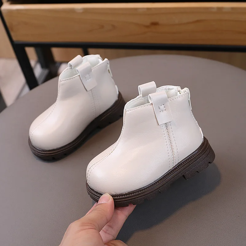 Bottines automnehiver pour enfants 36 ans cuir synthétique fermeture éclair design moderne confortable style é