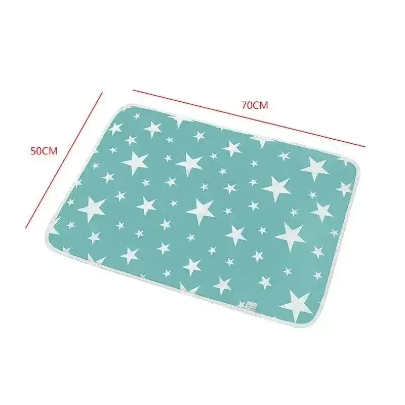 Matelas à langer bébé imperméable 50x70 cm réutilisable doux antidérapant polyester nouveauné changeur tapis d