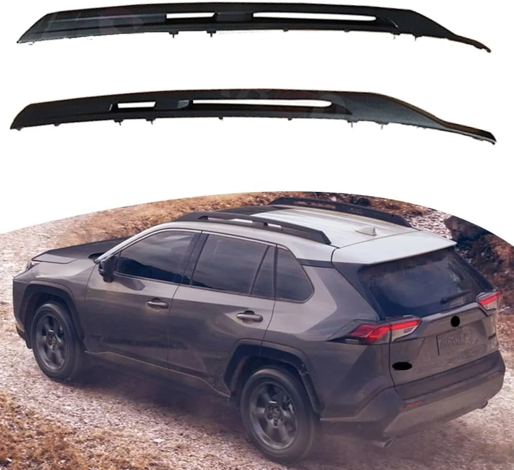 Barres de toit voiture Toyota RAV4 Adventure 20192024 noir mat accessoires toit robustes design moderne fixati