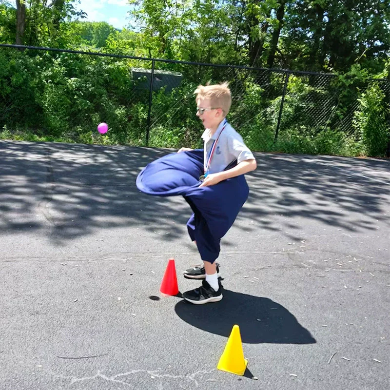 Ensemble jeux extérieur pour enfants grandmère pantalon jeu cônes sensoriels balle lancer familial air famille