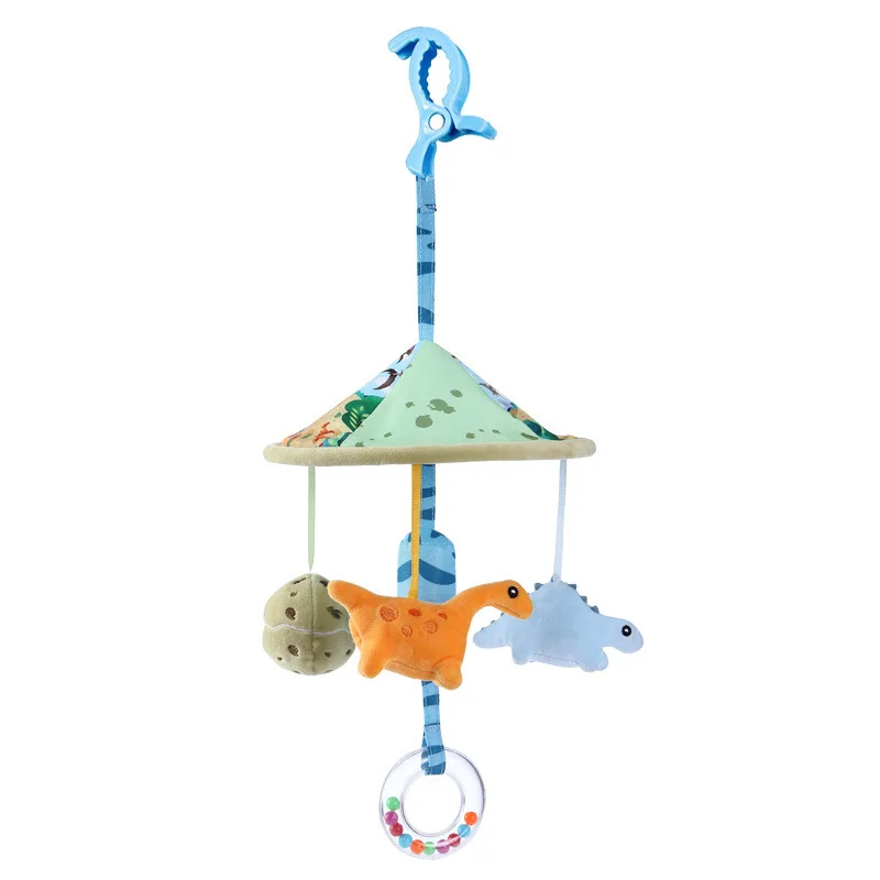 Mobile bébé dinosaures suspensions peluche tissu berceau poussette cadeau éveil sensoriel jouet nouveauné fill
