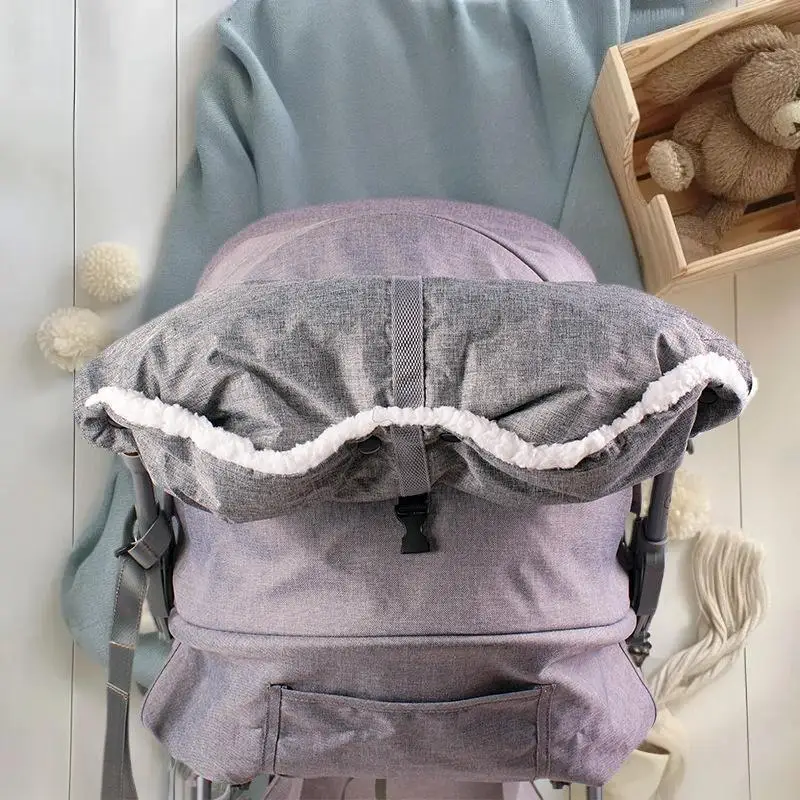 Gants poussette Toasty bébé accessoire landau main couverture chariot bébé épais en peluche doublure laine gar