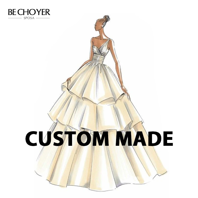 Robe de mariée personnalisée So Andy Hqualité style princesse Appliques DZ 2026 Satin Fermeture éclair Taille 