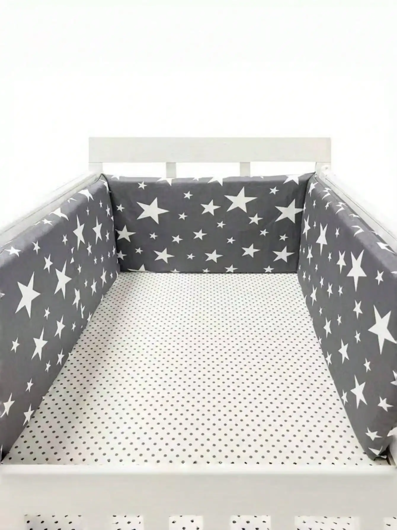 Tour de lit bébé Chichonera barrière lit coton protecteur infantile berceau matelas doux sécurité étoiles desi