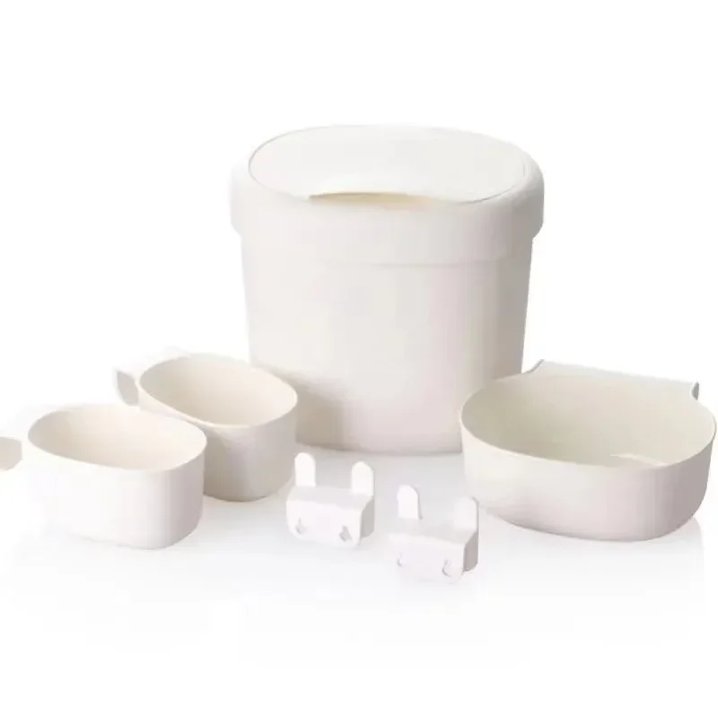 Ensemble de rangement en plastique pour bébé 4 contenants clips de fixation organisation design minimaliste