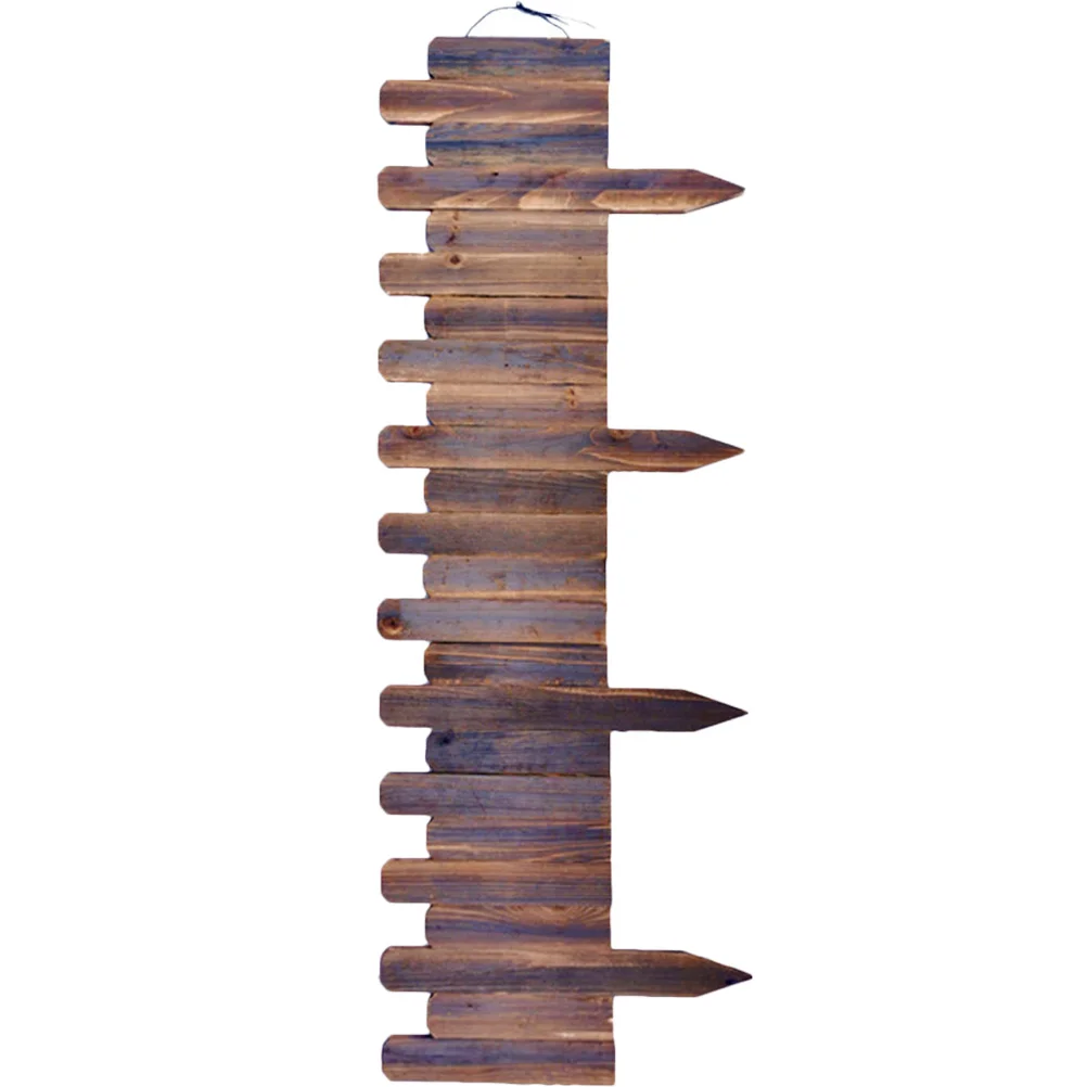 Portemanteaux mural en bois naturel intérieur/extérieur décoration rustique suspension vêtements sacs accessoi