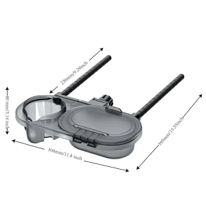 Plateau de collation universel pour poussette silicone antidérapant fixation métal poignée réglable mains libres accessoire bébé voyage