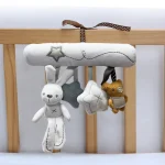 Mobile suspendu bébé lapin étoile ours jouet éveil peluche doux déco chambre bébé cadeau naissance