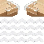 Protège angle table transparent en plastique 16 pièces pour bébé sécurité anticollision bord arrondi protecteur intérieur enfants animaux domestiques