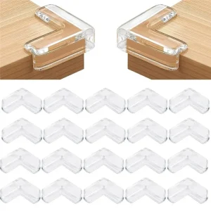 Protège angle table transparent en plastique 16 pièces pour bébé sécurité anticollision bord arrondi protecteur intérieur enfants animaux domestiques