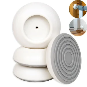 Coussinets muraux antidérapants pour portes 4 pièces protection mur antislam modernes design épuré installation facile antibrutalité pour bébés et animaux Coussinets muraux antidérapants pour portes 4 pièces protection mur antislam modernes design épuré installation facile antibrutalité pour bébés et animaux