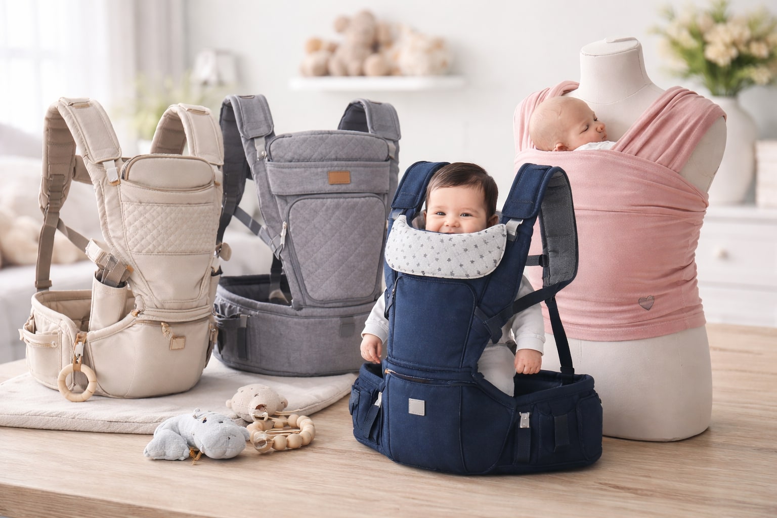 Porte-bébé ergonomique pour un portage confortable