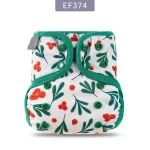 Coucheculotte lavable Elinfant pour nouveauné imperméable réglable écolo durable design floral usage quotidien bébé 06 mois