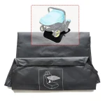 Protecteur de siège voiture bébé 4 en 1 antirayures compatible poussette 120x60cm noir sans logo protecteur universel