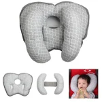 Oreiller cervical bébé confort voyage poussette siège auto soutien ergonomique doux matériau hypoallergénique protection cou