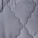 Protecteur de matelas bébé MECEROCK  imperméable doux épais matelassé en relief  100% polyester Gray B