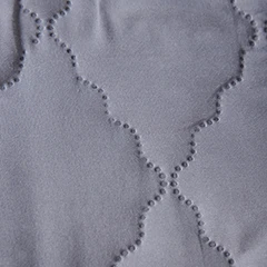 Protecteur de matelas bébé MECEROCK  imperméable doux épais matelassé en relief  100% polyester Gray B