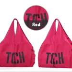 Sac à main diagonale à couches maternité sac fourretout en nylon rose vif design moderne sac de voyage et usage quotidien pour femmes