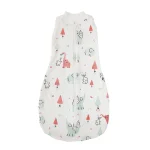 Sac de couchage multifonctionnel bébé 06 mois 100% coton imprimé mignon sac d’emmaillotage climatisation 4 saisons