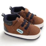 Baskets bébé classique semelle souple antidérapant décontracté bébé garçon fille chaussures antidérapant doux premiers marcheurs infantile bébé unisexe chaussures  C558BROWN