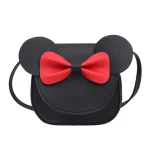 Sac bandoulière cartoon personnage fille bébé design oreilles souris fermeture aimantée style mignon cadeau naissance enfant