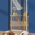 Barrière de sécurité métallique assemblée pour bébé escalier supérieur clôture de haute qualité largeur 129133 cm antirayures et durable