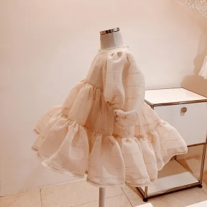 Robe princesse manches bouffantes tulle bébé fille 13 ans été automne mariage anniversaire occasion spéciale