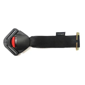 Ceinture de sécurité 5 points voiture bébé harnais 5 points universel longueur réglable boucle plastique sangle nylon noir clip métal doré design minimaliste sécurité optimale usage familial