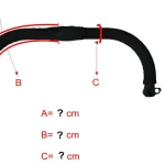 Accoudoir de poussette Cybex Balios housse protection PU poignée ergonomique 28x24x12cm accessoires poussette bébé 2 pièces confort et sécurité