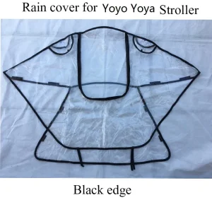Housse de pluie Yoyo Yoya Mom Tan® imperméable EVA transparente protection contre la pluie renforts noirs accès latéral design minimaliste durable bébé 012 ans
