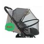Moustiquaire universelle poussettes Quintus Cybex Bugaboo Babyzen noire sécurité protection insectes air design moderne matériaux résistants usage urbain voyages