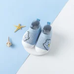 Chaussures bébé fille garçon maille tricotée motif ours polaire souples confortables antidérapantes premiers pas printemps automne