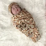 Couverture burrito sommeil bébé 100% coton imprimé farine tortilla 80cm unisex 4 saisons Yuanmao