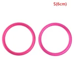 Anneaux voiture bébé 2 pièces accessoires haute qualité aluminium rose style moderne usage sécurisé bébé 03 ans poussette accessoire pratique design élégant confortable