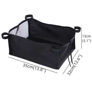 Organisateur de poussette pour bébé, sac de rangement, bas de landau, porte-bouteille de transport Portable, porte-gobelet pour Buggy suspendu, panier noir, accessoires – B Organisateur de poussette pour bébé, sac de rangement, bas de landau, porte-bouteille de transport Portable, porte-gobelet pour Buggy suspendu, panier noir, accessoires – B