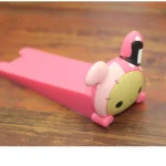 Protecteur de porte bébé en Silicone figurine mignonne antidérapant collecteur de bourrage décoration bureau et maison rose 安全