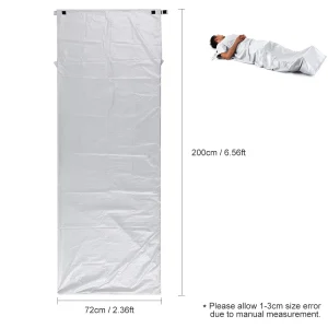 Couverture thermique d&rsquo;urgence sac de couchage étanche et légère équipement survie camping randonnée adultes