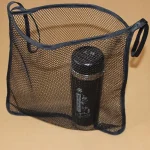 Sac en filet universel pour poussette organizeur de biberons accessoire de rangement portable en maille polyester noir