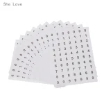 She Love 12 pièces étiquettes rondes numérotées 09 autocollants blancs adhésifs pour poussettes accessoires organisation bébé et usage quotidien