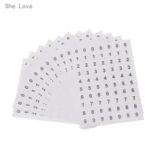 She Love 12 pièces étiquettes rondes numérotées 09 autocollants blancs adhésifs pour poussettes accessoires organisation bébé et usage quotidien