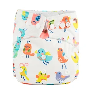 Couches lavables Babyland en tissu microfleece polyester imperméable unisexe 315kg 15 couleurs motifs oiseaux économique et durable Couches lavables Babyland en tissu microfleece polyester imperméable unisexe 315kg 15 couleurs motifs oiseaux économique et durable
