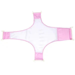 Filet antidérapant réglable pour bain bébé support de bain ajustable maille douce rose clair accessoire de douche bébé nouveauné 036 mois