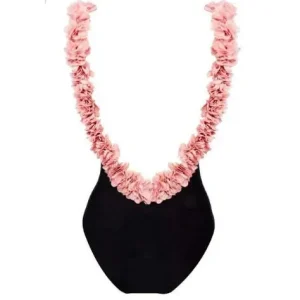 Maillot de bain mère fille floral en polyamide noir style élégant été 2023 confort et sécurité