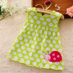 Robe bébé fille été robe princesse sans manches coton motif floral insecte BERNARD LAFFONT 35 ans