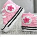 Baskets au crochet bébé chaussures première marche 012M 10 paires personnalisables coton style sport confort qualité artisanale