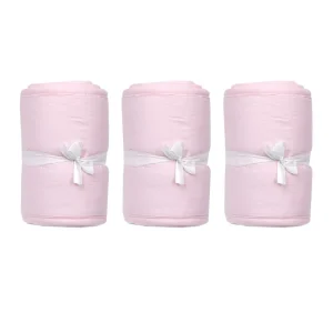 Couverture de berceau pour nouveauné 3 pièces protecteur respirant rose tissu doux bébé 012 mois poussettes bassinettes lit de voyage Couverture de berceau pour nouveauné 3 pièces protecteur respirant rose tissu doux bébé 012 mois poussettes bassinettes lit de voyage