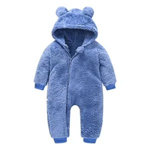 Combinaison bébé garçon hiver polaire douce capuche oreilles ours peluche vêtement confort sécurité Combinaison bébé garçon hiver polaire douce capuche oreilles ours peluche vêtement confort sécurité