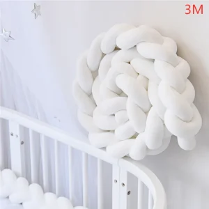Bébé lit parechocs infantile berceau oreiller coussin tresse noeud protecteur chambre décor tour de lit bébé 3M Bébé lit parechocs infantile berceau oreiller coussin tresse noeud protecteur chambre décor tour de lit bébé 3M