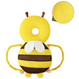 Coussin de protection pour bébé en forme d&rsquo;abeille tête et cou respirant doux 012 mois éveil bébé