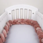 Pare-chocs pour bébé, 1M/2M/3M/4M, protection de lit, ensemble de literie pour bébé garçon et fille, oreiller à nœud tressé, coussin, décor de chambre – As Picture